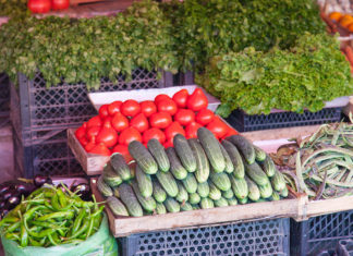 Свежие овощи на рынках Грузии