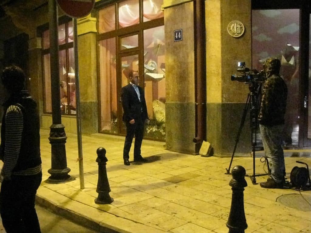  Тбилиси. Съемки новостей