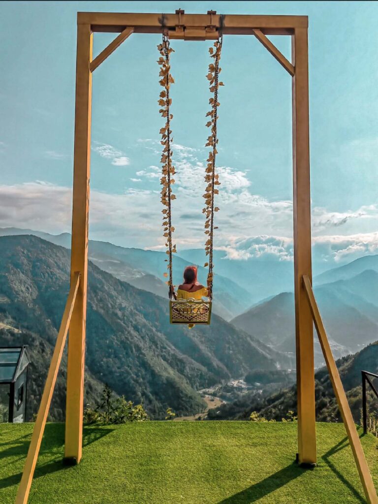 Качели в отеле Nika